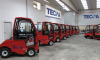 red series 400 tow tractors as intralogistic equipment in the tecna depot thumbnail