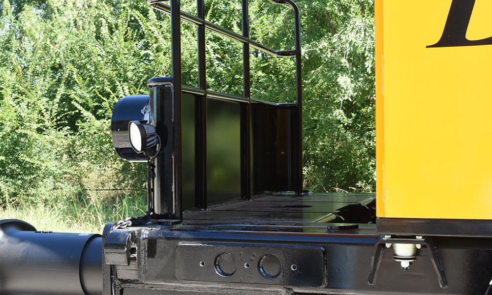 The rear part of shunter (track vehicle)