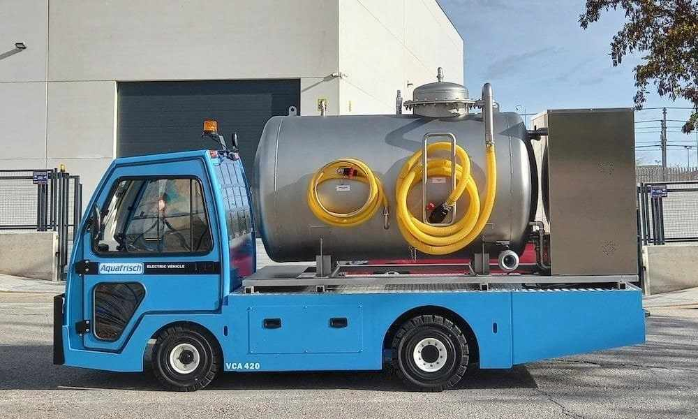 Mobile CET system for toilet wastewater suction