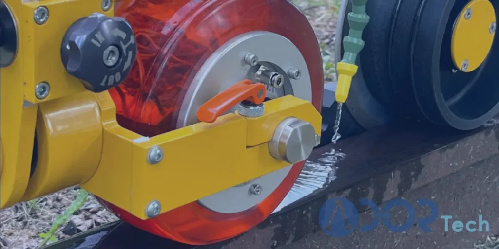 eddy current rail inspection system with wheel-mounted probes detecting internal defects for reliable non-destructive railway testing.