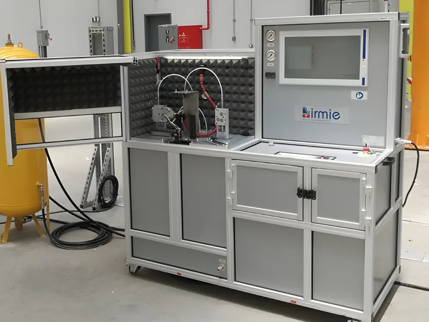 Brake testing equipment for railway control valve inspection