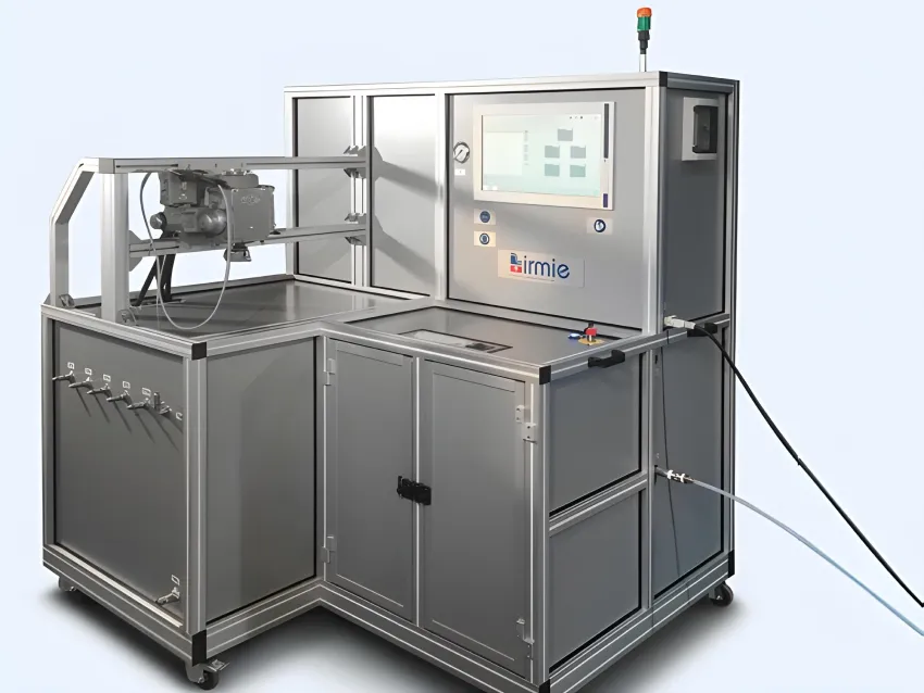 Railway brake testing equipment for brake distributor testing