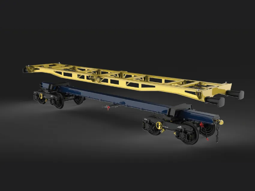 Modular wagon chassis rail underframe