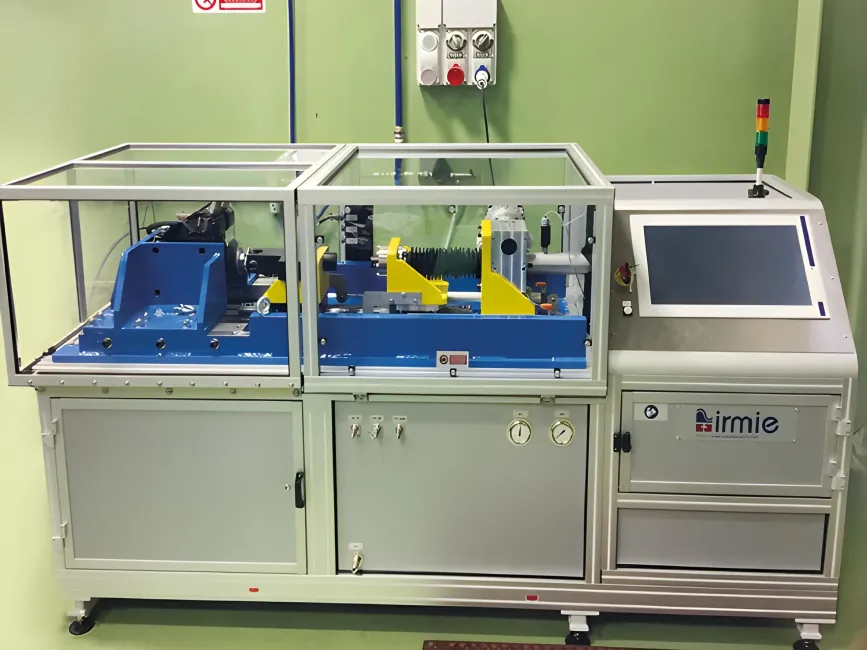 Brake testing equipment for railway brake cylinder testing.