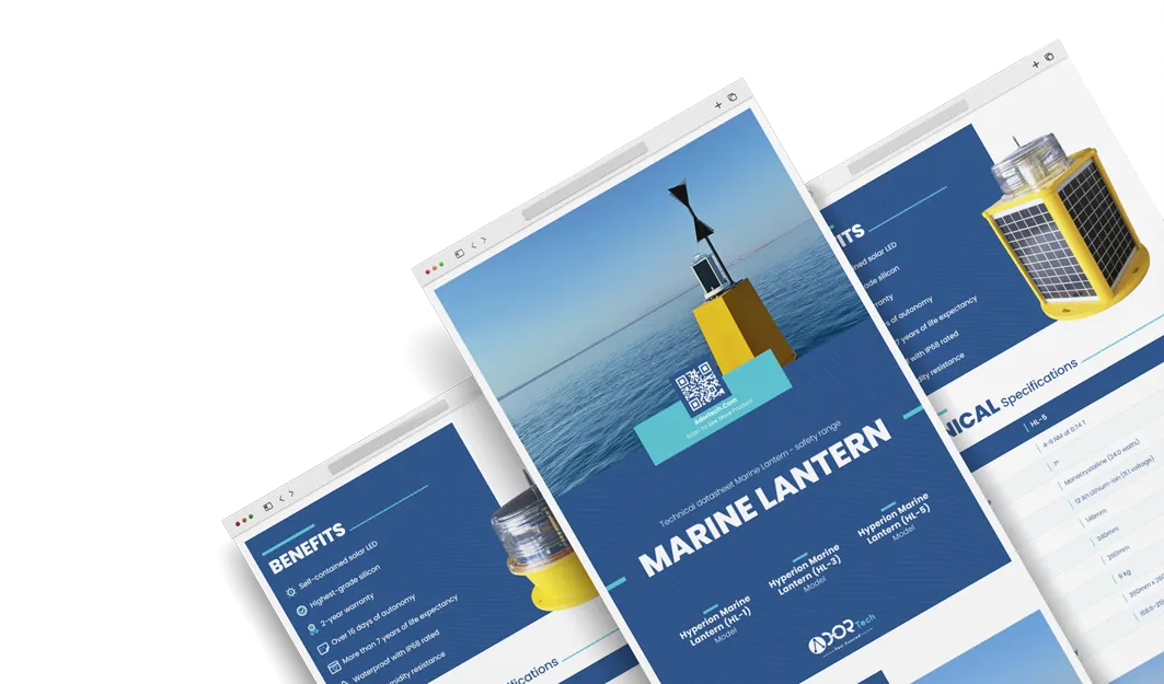 Marine lantern catalog brochure
