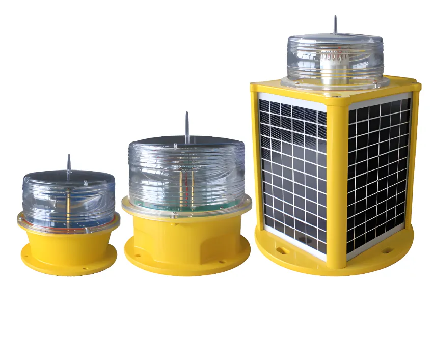 Solar marine lanterns with LED navigation lights