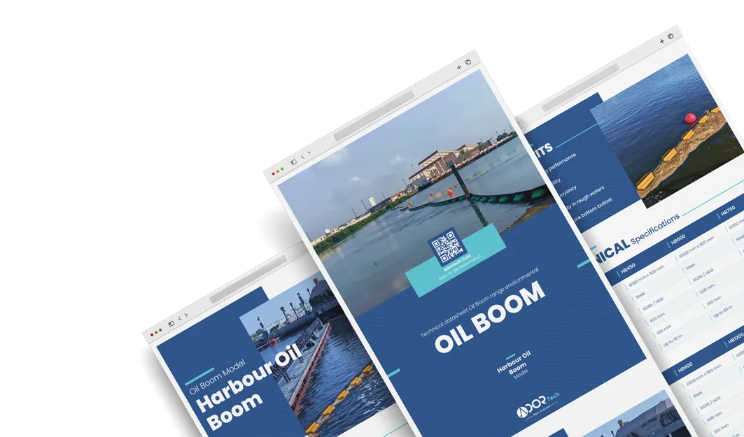 Permanent oil boom catalog brochure