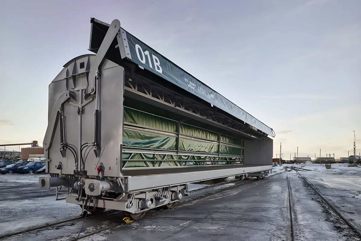 Side Loader Freight Wagon with Fully Opening Sides | ADOR Tech