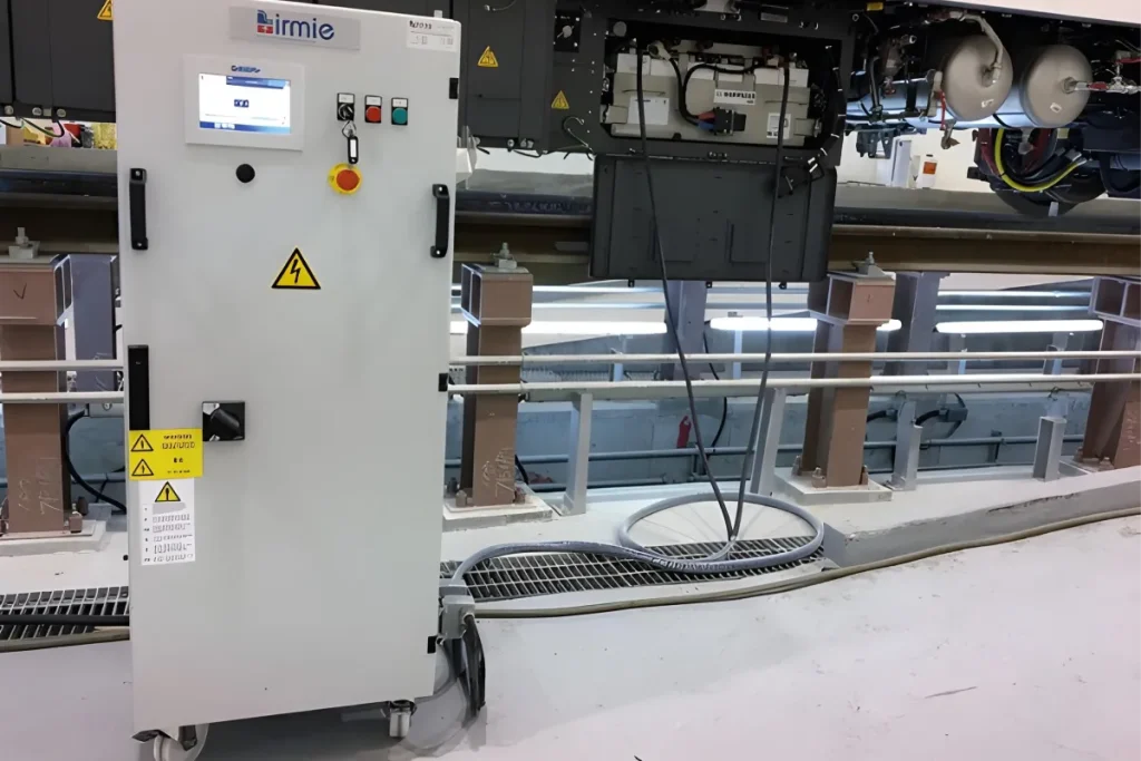 Static converters equipment for railway power supply and rail vehicle maintenance