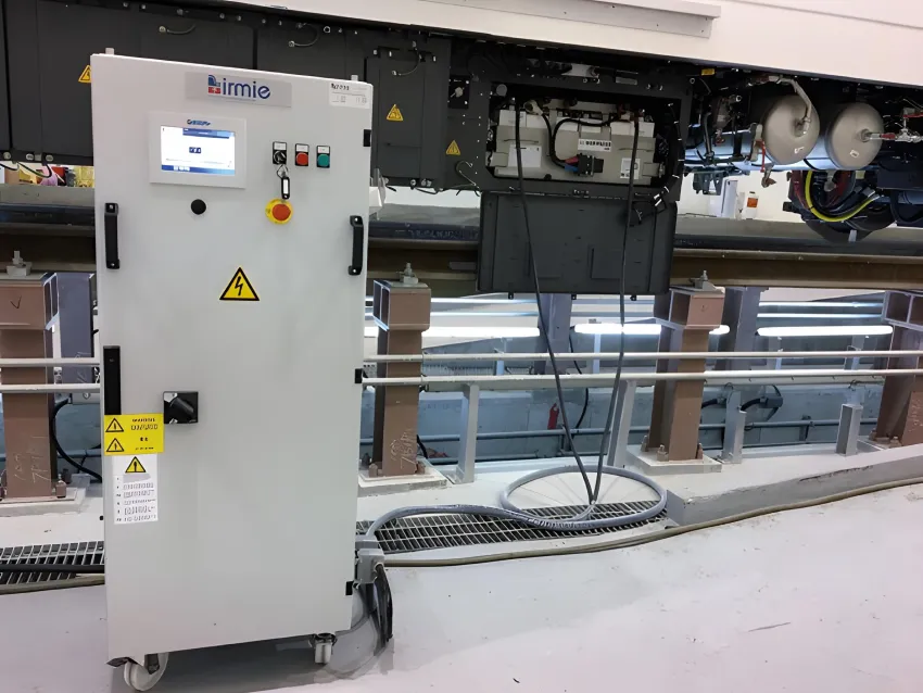 Railway static converter connected to rail vehicle power systems